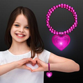 Blinky Kid Size Pink Heart Bracelet - Blank